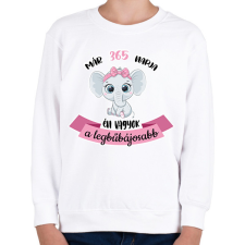 PRINTFASHION A legbűbájosabb - "x" napja - Gyerek pulóver - Fehér gyerek pulóver, kardigán