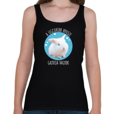 PRINTFASHION A legcukibb nyuszi gazdija - Női atléta - Fekete női trikó