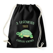 PRINTFASHION A legcukibb teki gazdjája - Sportzsák, Tornazsák - Fekete tornazsák