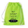 PRINTFASHION A legdominánsabb emberek októberben születnek - Sportzsák, Tornazsák - Limezöld