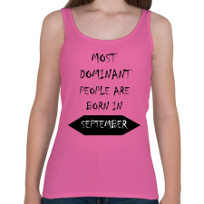 PRINTFASHION A legdominánsabb emberek szeptemberben születnek - Női atléta - Rózsaszín női trikó
