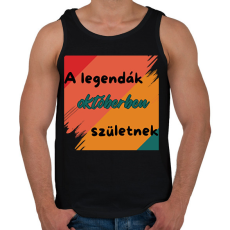 PRINTFASHION A legendák október (1) - Férfi atléta - Fekete