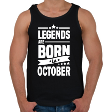 PRINTFASHION A legendák októberben születnek - Férfi atléta - Fekete gyógyhatású készítmény