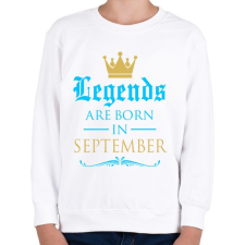 PRINTFASHION A legendák szeptemberben születnek - Gyerek pulóver - Fehér gyerek pulóver, kardigán