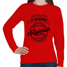 PRINTFASHION A legfontosabbak anyának hívnak - Női pulóver - Piros női pulóver, kardigán