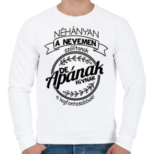 PRINTFASHION A legfontosabbak apának hívnak - Férfi pulóver - Fehér férfi pulóver, kardigán