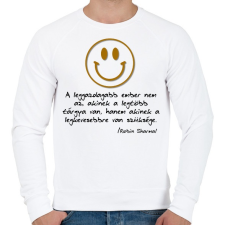 PRINTFASHION a leggazdagabb ember - Férfi pulóver - Fehér férfi pulóver, kardigán