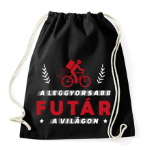 PRINTFASHION A leggyorsabb futár - Sportzsák, Tornazsák - Fekete tornazsák