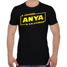 PRINTFASHION A legjobb anya a galaxisban - Férfi póló - Fekete férfi póló