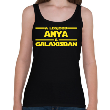 PRINTFASHION A legjobb anya a galaxisban - Női atléta - Fekete női trikó