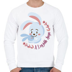 PRINTFASHION A legjobb anya - Férfi pulóver - Fehér