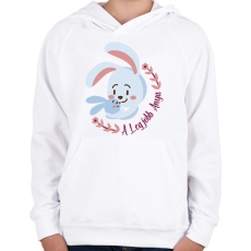 PRINTFASHION A legjobb anya - Gyerek kapucnis pulóver - Fehér