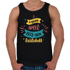 PRINTFASHION A legjobb ápoló - Évszámmal - Férfi atléta - Fekete atléta, trikó