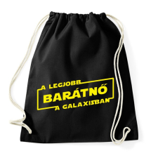 PRINTFASHION A legjobb barátnő a galaxisban - Sportzsák, Tornazsák - Fekete tornazsák