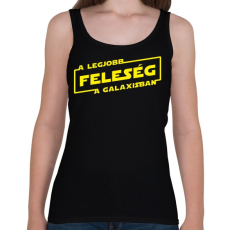 PRINTFASHION A legjobb feleség a galaxisban - Női atléta - Fekete