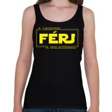 PRINTFASHION A legjobb férj a galaxisban - Női atléta - Fekete