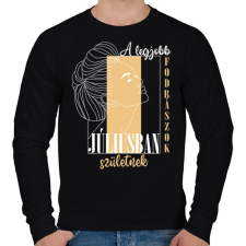 PRINTFASHION A legjobb fodrász - Hónappal (fehér) - Férfi pulóver - Fekete férfi pulóver, kardigán