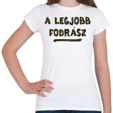 PRINTFASHION A legjobb fodrász - Női póló - Fehér női póló