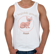 PRINTFASHION A legjobb gazdi - Shinx - Férfi atléta - Fehér atléta, trikó