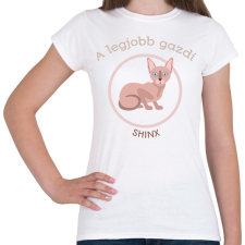 PRINTFASHION A legjobb gazdi - Shinx - Női póló - Fehér női póló