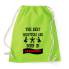 PRINTFASHION A legjobb guggolók decemberben születnek - Sportzsák, Tornazsák - Limezöld
