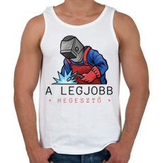 PRINTFASHION A legjobb hegesztő - Férfi atléta - Fehér
