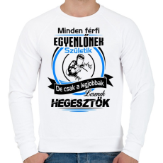 PRINTFASHION A legjobb hegesztő - Férfi pulóver - Fehér