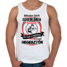 PRINTFASHION A legjobb hegesztők - Férfi atléta - Fehér