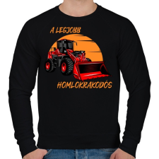 PRINTFASHION A legjobb homlokrakodós - Férfi pulóver - Fekete férfi pulóver, kardigán