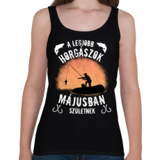 PRINTFASHION a legjobb horgászok - Női atléta - Fekete