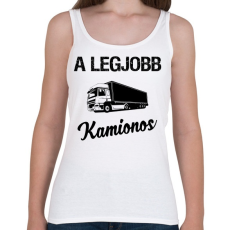 PRINTFASHION A legjobb kamionos - Női atléta - Fehér