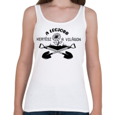 PRINTFASHION A legjobb kertész a világon - Női atléta - Fehér női trikó