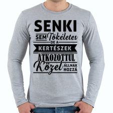 PRINTFASHION A LEGJOBB KERTÉSZ - Férfi hosszú ujjú póló - Sport szürke férfi póló