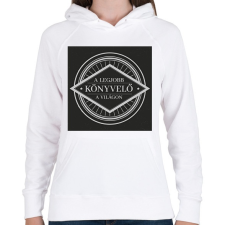 PRINTFASHION A legjobb könyvelő a világon - Női kapucnis pulóver - Fehér női pulóver, kardigán