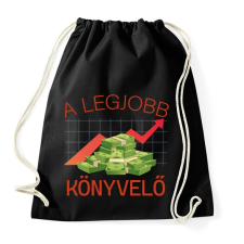PRINTFASHION A legjobb könyvelő - Sportzsák, Tornazsák - Fekete tornazsák