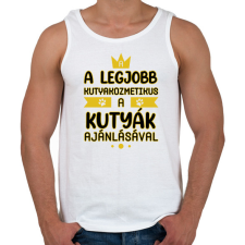 PRINTFASHION A legjobb kutyakozmetikus - Férfi atléta - Fehér atléta, trikó