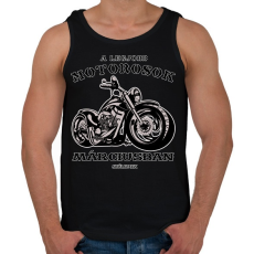 PRINTFASHION a legjobb motorosok - Férfi atléta - Fekete