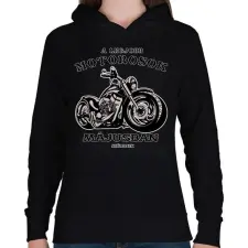 PRINTFASHION a legjobb motorosok - Női kapucnis pulóver - Fekete női pulóver, kardigán