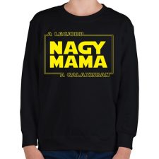 PRINTFASHION A legjobb nagymama a galaxisban - Gyerek pulóver - Fekete gyerek pulóver, kardigán
