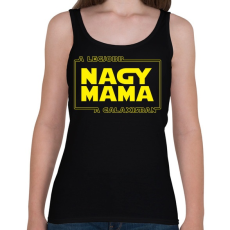 PRINTFASHION A legjobb nagymama a galaxisban - Női atléta - Fekete