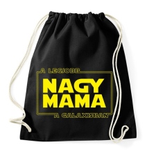 PRINTFASHION A legjobb nagymama a galaxisban - Sportzsák, Tornazsák - Fekete tornazsák