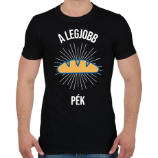 PRINTFASHION A legjobb pék - Férfi póló - Fekete