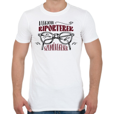 PRINTFASHION A legjobb riporterek - Férfi póló - Fehér