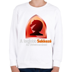 PRINTFASHION a legjobb sakkozó - Gyerek pulóver - Fehér