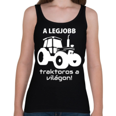 PRINTFASHION A legjobb traktoros a világon! - Női atléta - Fekete