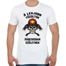 PRINTFASHION A legjobb tűzoltók - Férfi póló - Fehér férfi póló