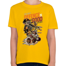 PRINTFASHION A legjobb védekezés a támadás - Gyerek póló - Sárga gyerek póló