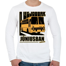 PRINTFASHION A Legjobbak - Férfi hosszú ujjú póló - Fehér