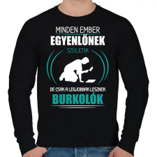 PRINTFASHION A legjobbak lesznek burkolók - Férfi pulóver - Fekete férfi pulóver, kardigán