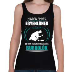 PRINTFASHION A legjobbak lesznek burkolók - Női atléta - Fekete